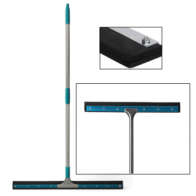 HardwareCity Professional Stainless Steel Double EVA FLOOR SQUEEGEE Water Pusher